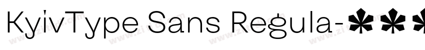 KyivType Sans Regula字体转换